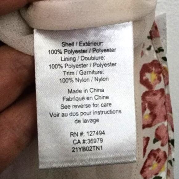 Nordstrom Heartloom Cami Slip Tank Top Pink Floral Lace Medium NEW - Picture 4 of 6